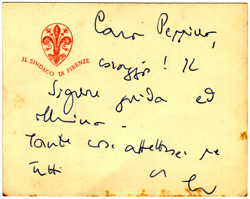 Lettera alla sorella Peppina